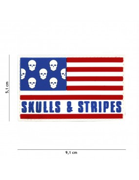 Patch - Skull & Stripes Big...