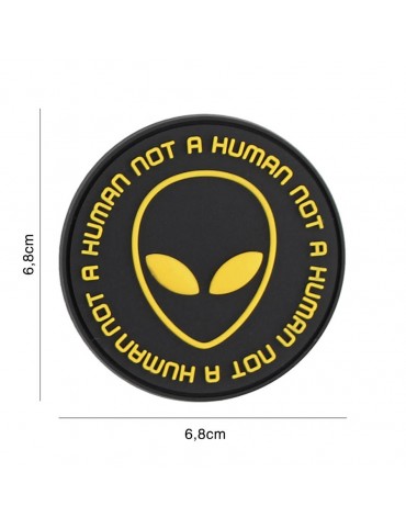 Patch - Not Human - Black & Yellow