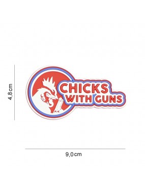 Patch - Chicks With Guns - Red