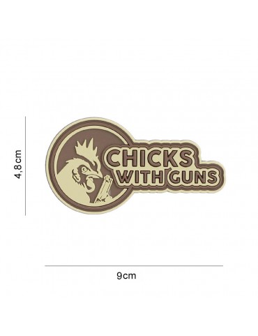 Patch - Chicks With Guns - Coyote