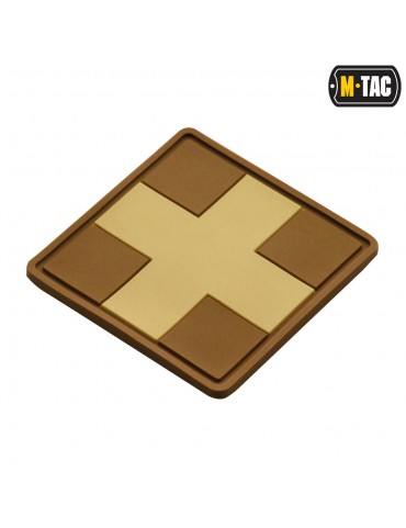 Patch - Medic Cross - Square - Coyote [M-TAC]