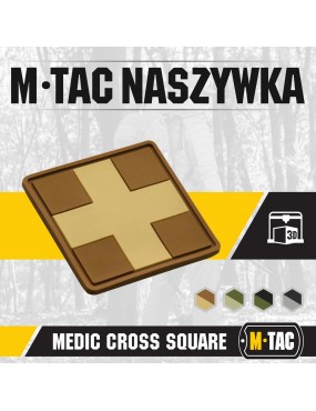 Patch - Medic Cross - Square - Coyote [M-TAC]