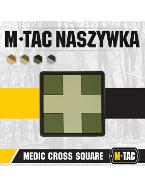 Patch - Medic Cross - Square - Olive [M-TAC]