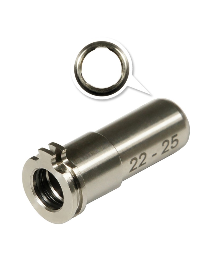 CNC Titanium Adjustable Air Seal Nozzle 22mm - 25mm AEG [Maxx Model]
