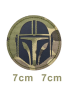 Patch - Mandalorian Helmet - MC Laser Cut IR