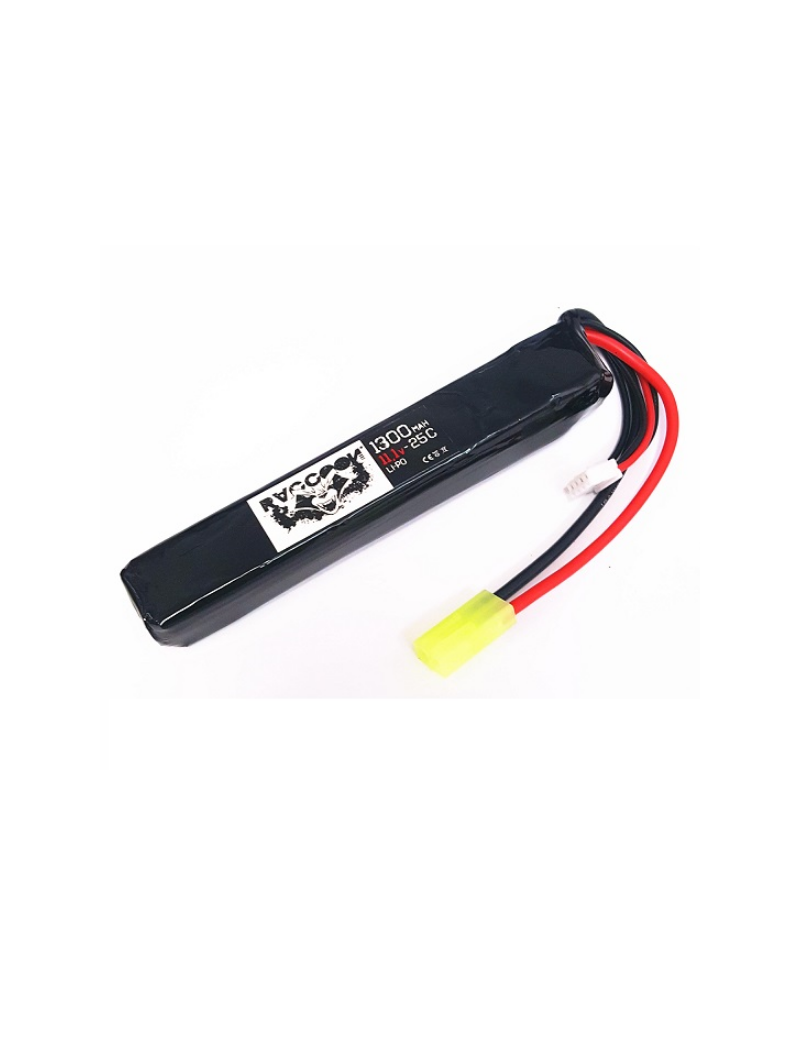 Battery Lipo 11,1v 1300mah 25C - Stick [Raccoon]