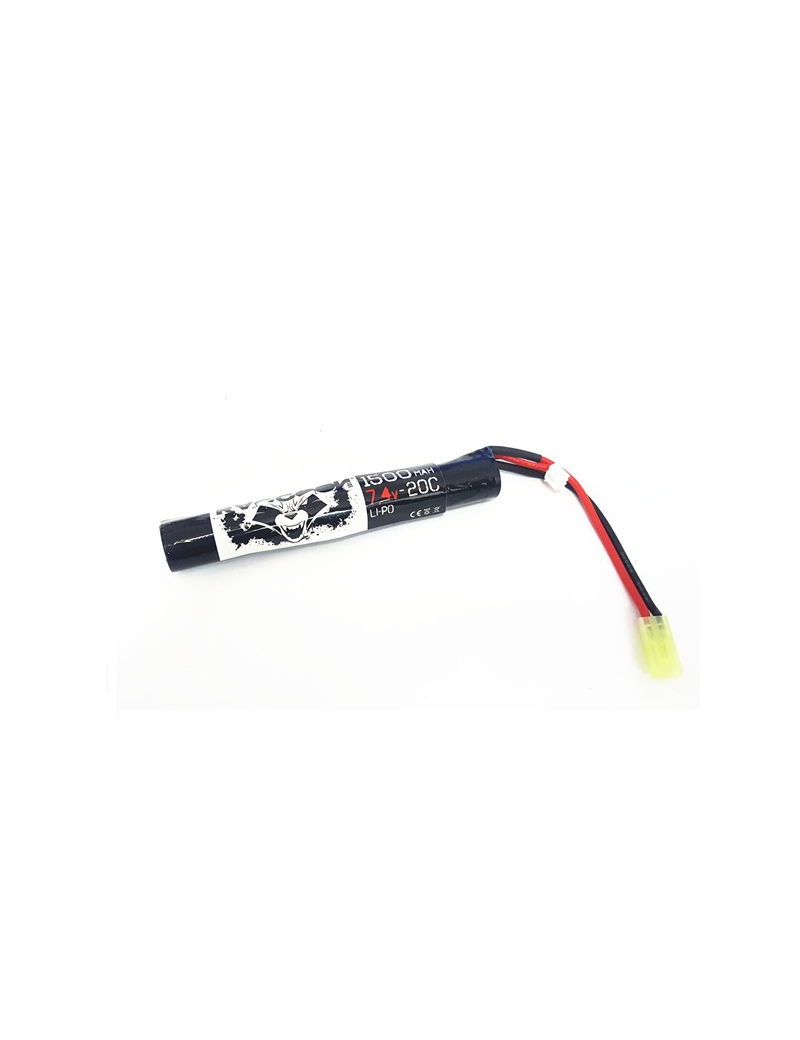 Battery Lipo 7,4v 1500mah 20C - Stick [Raccoon]