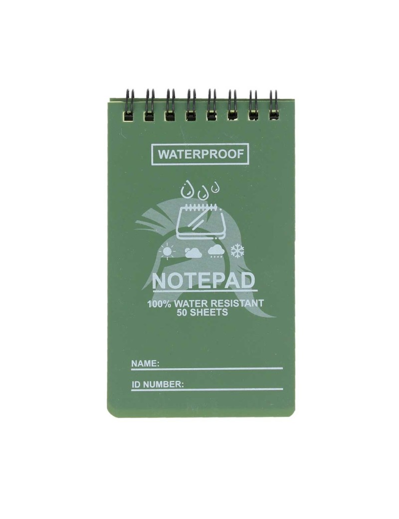 Notebook Waterproof 12x8cm - Green [Immortal Warrior]