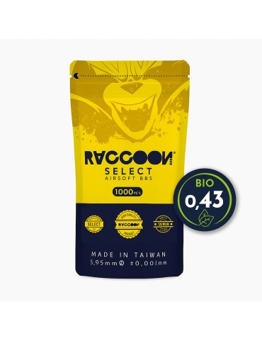 0,43g 1000rds Select Bio BBs [Raccoon]