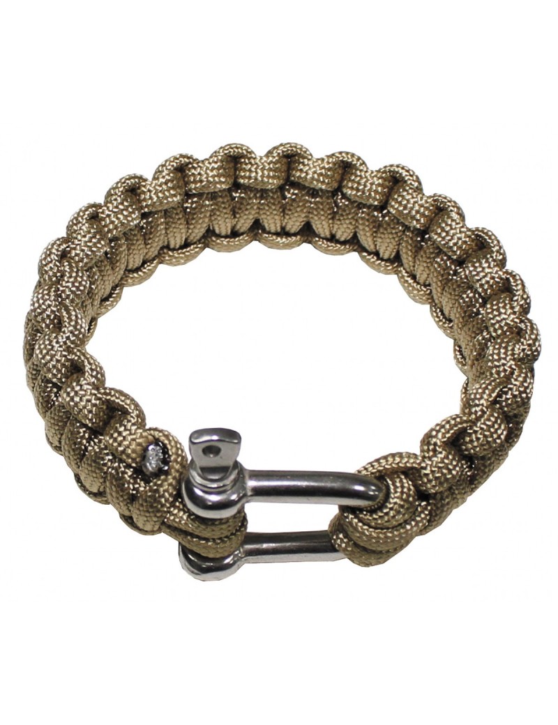 Paracord Bracelet 2,3cm - Coyote/Tan - L [MFH]