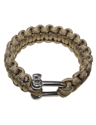 Paracord Bracelet 2,3cm - Coyote/Tan - L [MFH]
