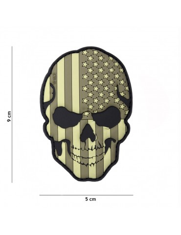 Patch - Skull USA Subdued