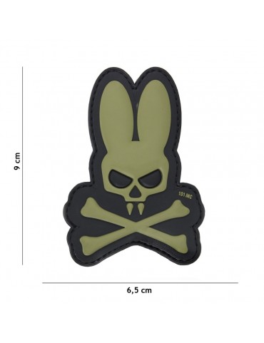Patch - Skull Bunny - Verde & Preto