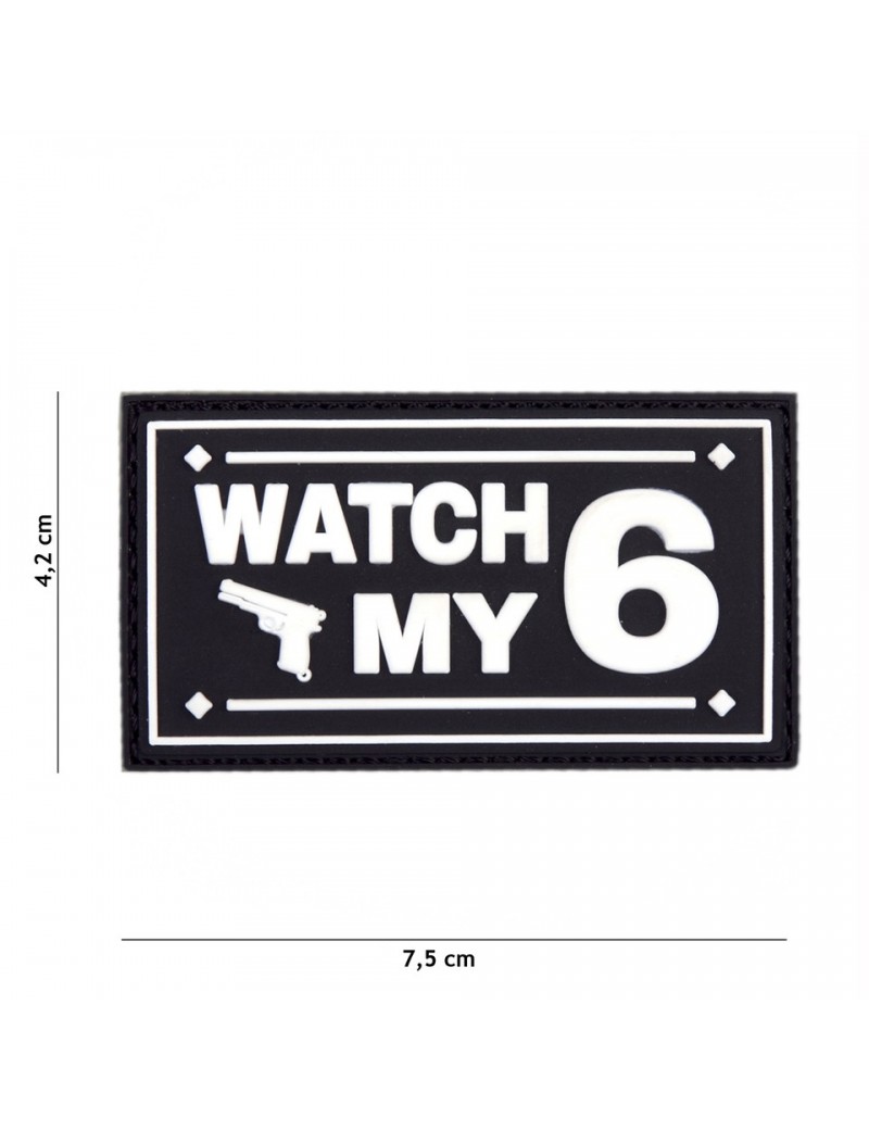 Patch - Watch My 6 - Black