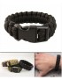 Paracord Bracelet 1,5cm (Plastic Buckle) - Black [Miltec]