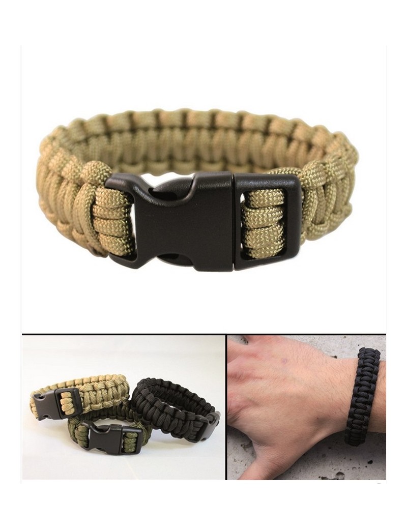Paracord Bracelet 1,5cm (Plastic Buckle) - Tan [Miltec]