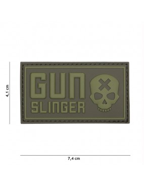 Patch - Gun Slinger Skull - Verde