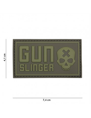 Patch - Gun Slinger Skull - Verde