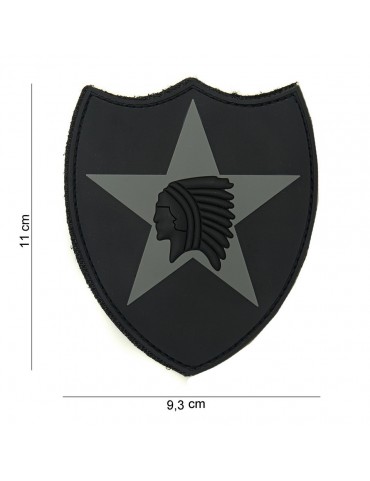 Patch - 2nd Infantry - Preto