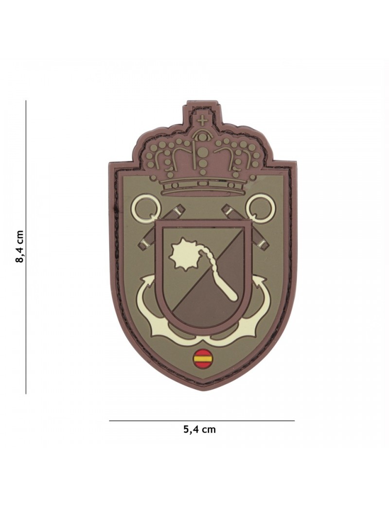 Patch - Spanish Crown Shield - Brown & Green