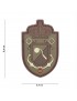 Patch - Spanish Crown Shield - Castanho & Verde