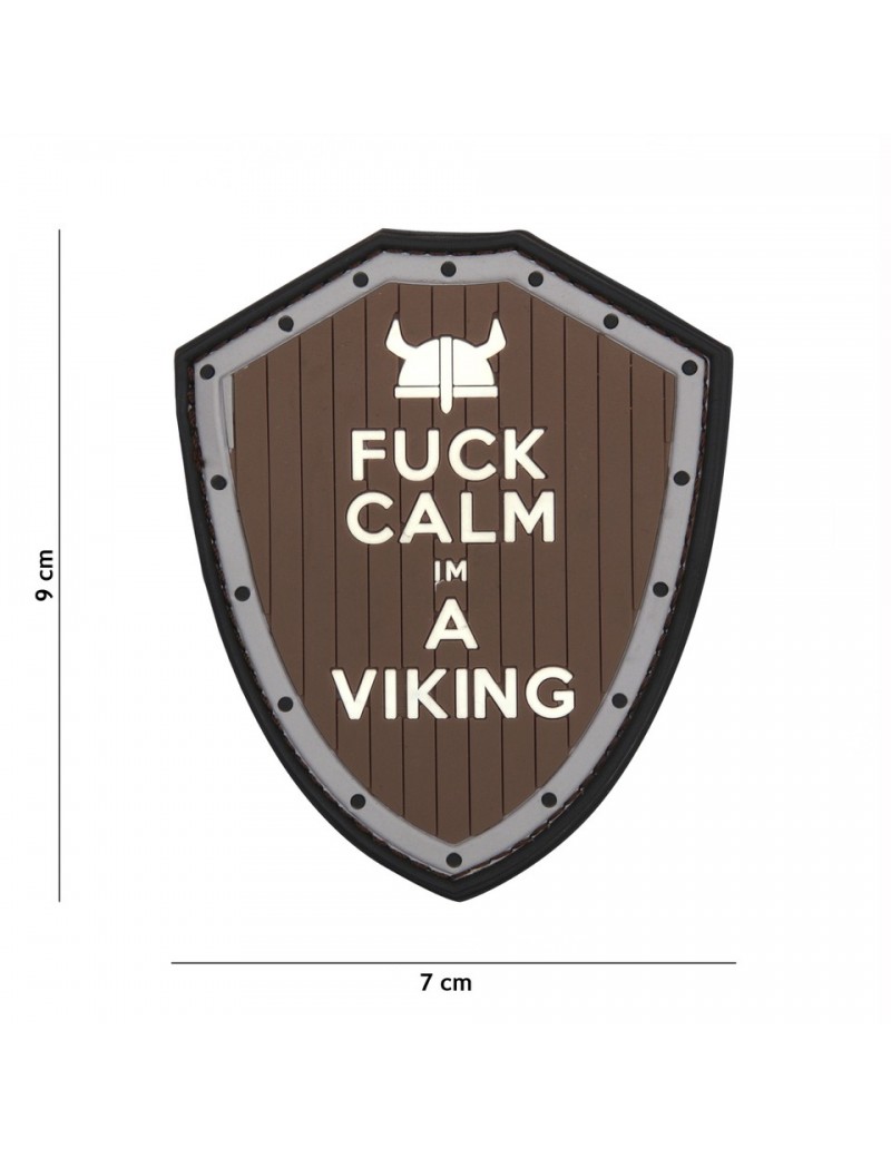 Fuck Calm Im A Viking - Brown & Grey