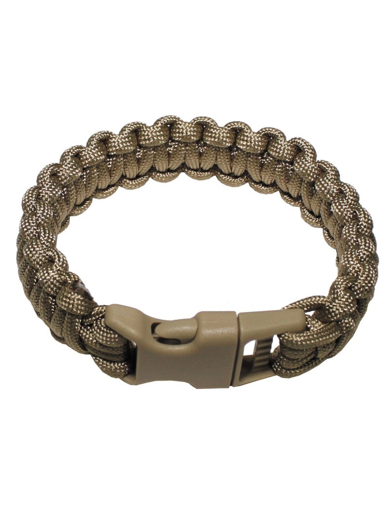 Paracord Bracelet 2,3cm - Coyote/Tan [MFH]