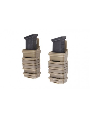 Double Open Pistol Mag Pouch - Tan [Primal Gear]