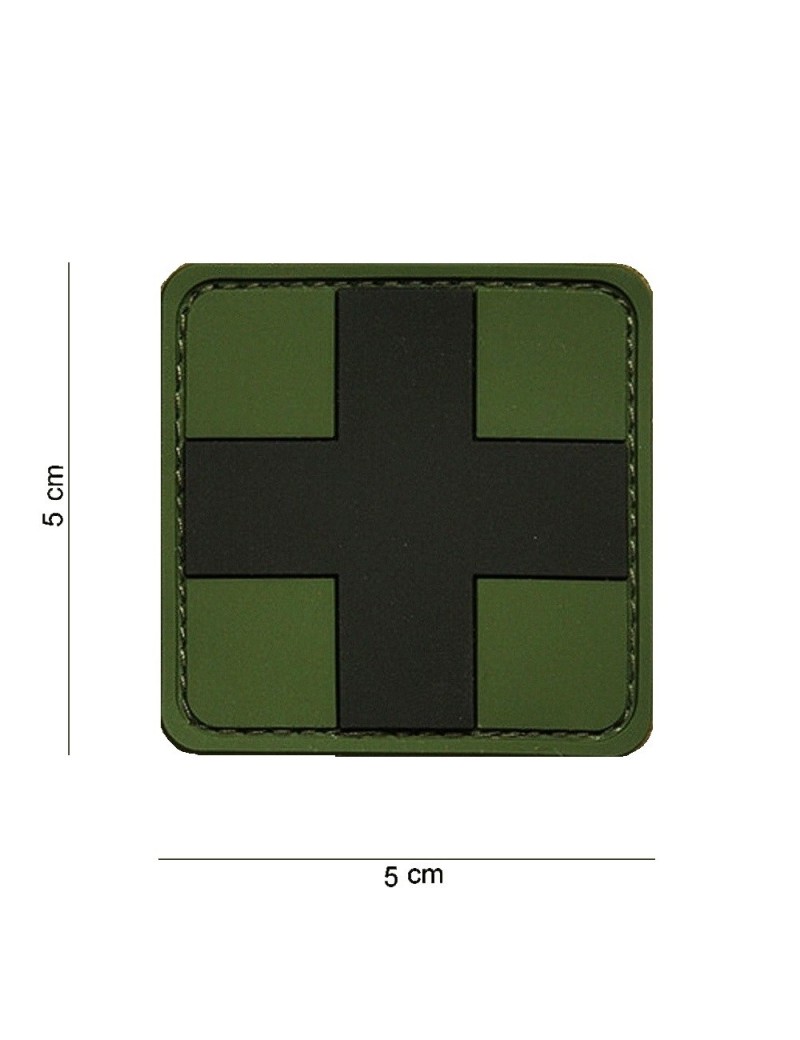 Medic Cross - Black & Green