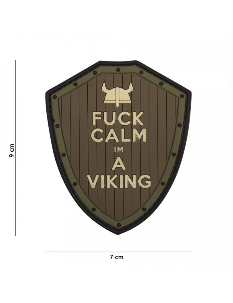 Fuck Calm Im A Viking - Brown & Green