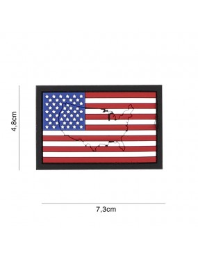 Patch - Flag USA w/ Contour