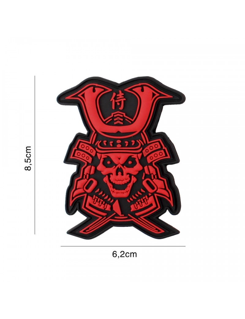 Patch - Samurai Skull - Red