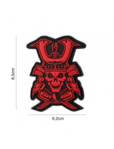 Patch - Samurai Skull - Red