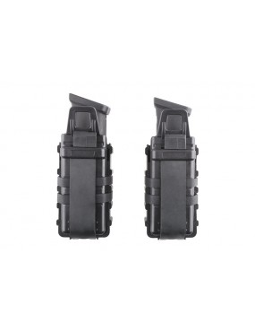 Double Open Pistol Mag Pouch - Black [Primal Gear]