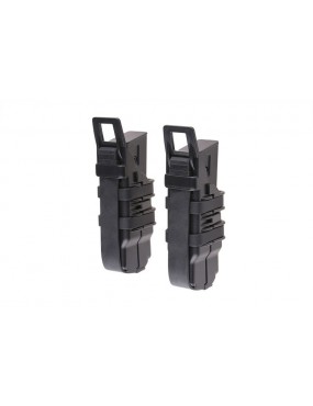Double Open Pistol Mag Pouch - Black [Primal Gear]