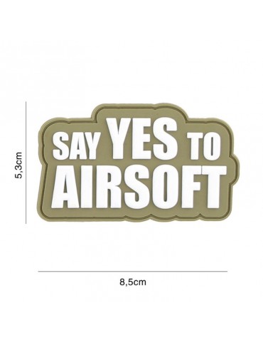 Patch - Say Yes To Airsoft - Coyote