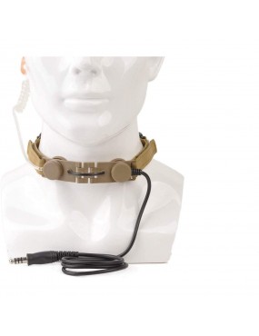 Tactical Throat Mic - Dark Earth [Z-Tac]