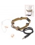 Tactical Throat Mic - Dark Earth [Z-Tac]