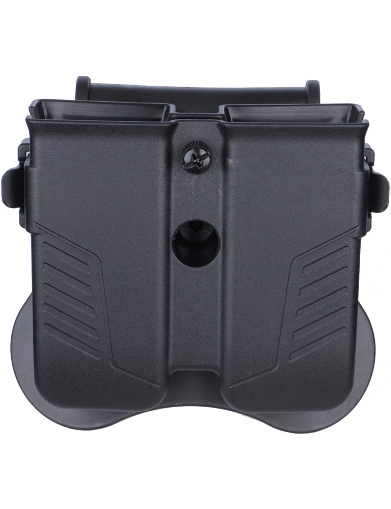 Universal Double Magazine Pouch - Black [Amomax]